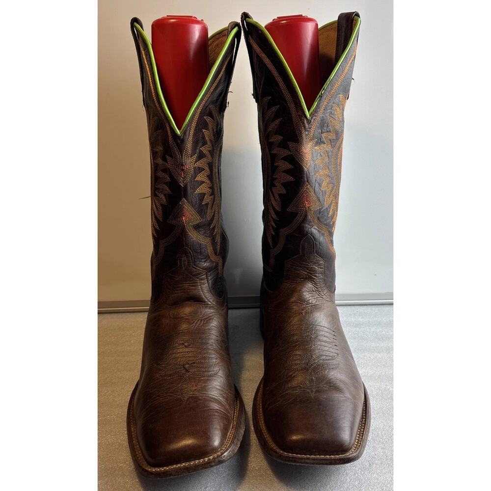 Horse Power HP1784 Western Boots Brown Leather Men Size 13 D Made in Mexico